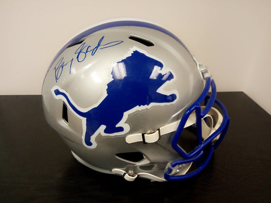 Barry Sanders Signed Full Size Detroit Lions Helmet