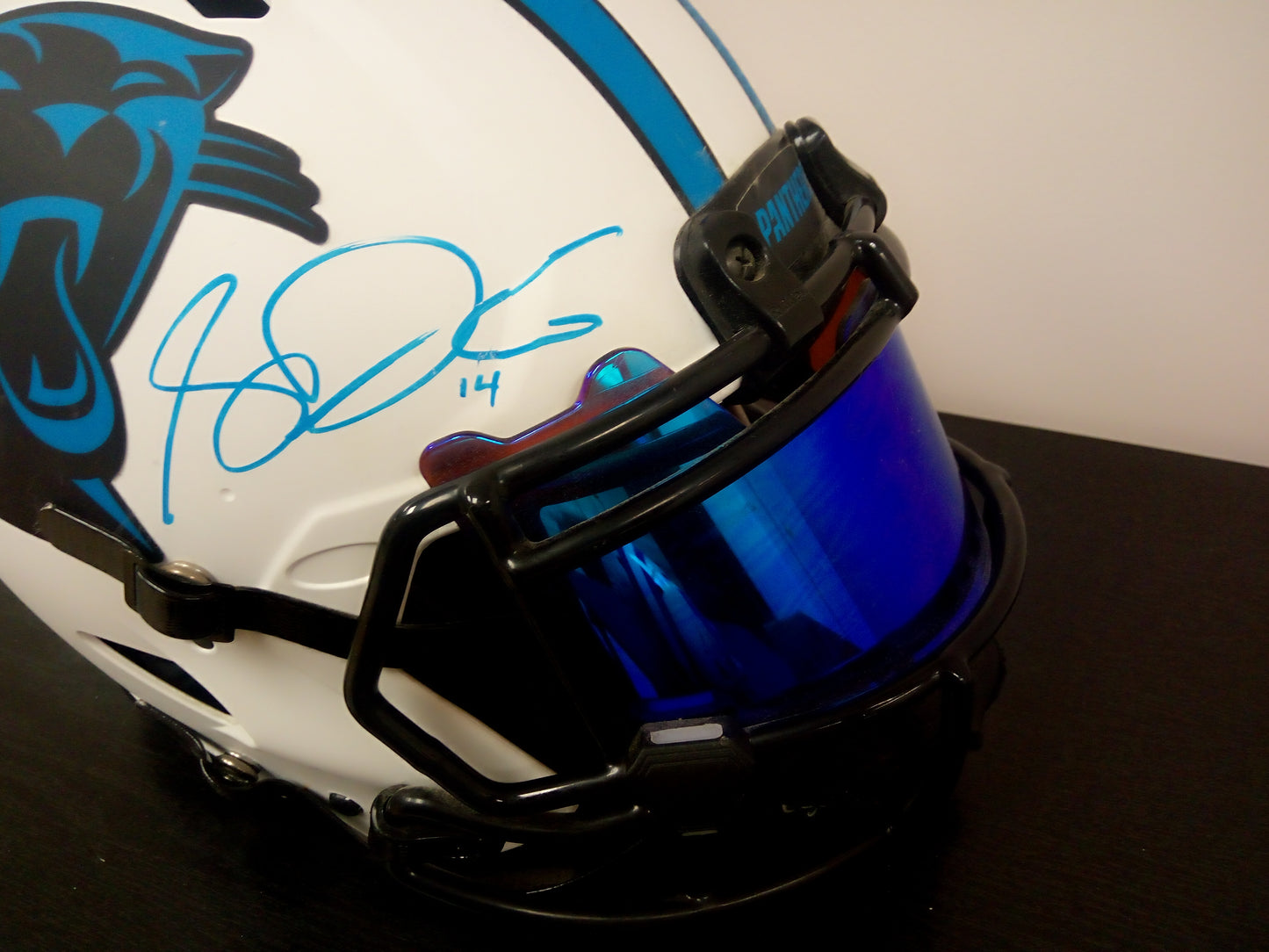 Sam Darnold Signed Full Size Carolina Panthers Helmet With Visor