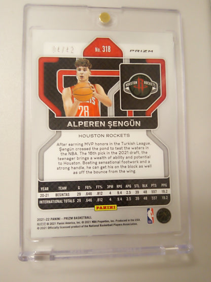2021-22 Panini Prizm * Alperen Sengun * #04/42 Pink Pulsar RC #318