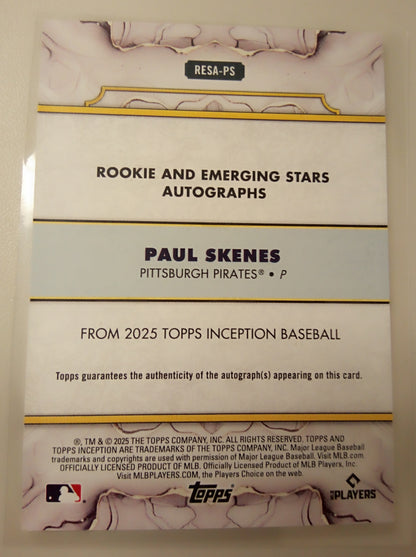 2025 Topps Inception * Paul Skenes * #04/15 Rookie And Emerging Stars #RESA-PS