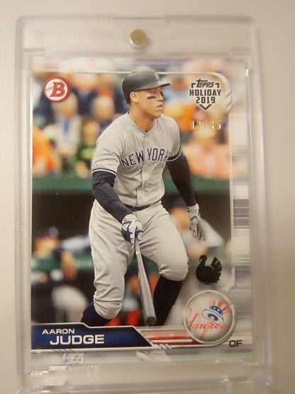 2019 Bowman * Aaron Judge * #02/35 Holiday #TH-AJ
