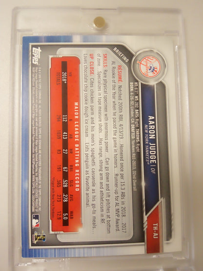 2019 Bowman * Aaron Judge * #02/35 Holiday #TH-AJ