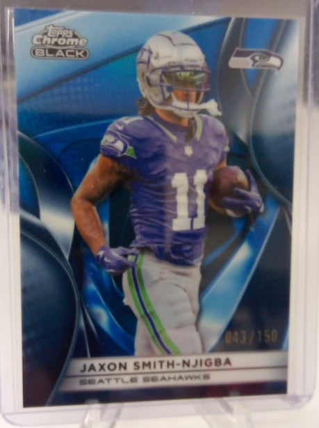 2025 Topps Chrome Black * Jaxon Smith-Njigba * #043/150 Blue #92