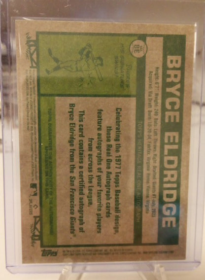 2026 Topps Heritage * Bryce Eldridge * Real One Auto RC #ROA-BE