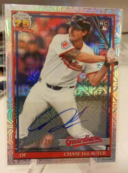 2026 Topps Series 2 * Chase DeLauter * #017/299 Mojo RC Auto #91C2-13