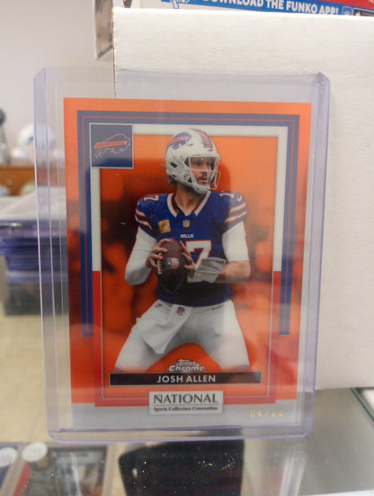 2026 Topps Chrome NSCC * Josh Allen * #04/25 Orange #NFL-01