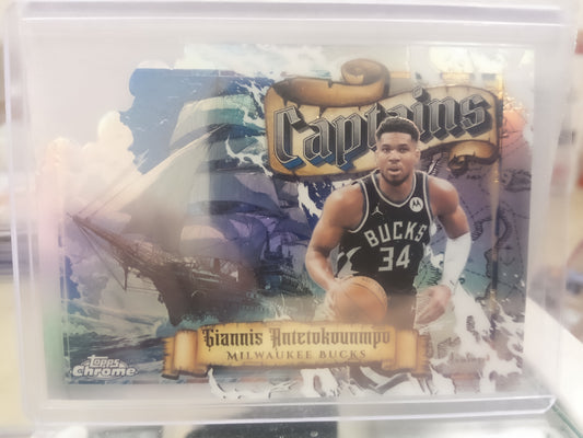 2025-26 Topps Chrome Update * Giannis Antetokounmpo * Captains SSP #SC-3