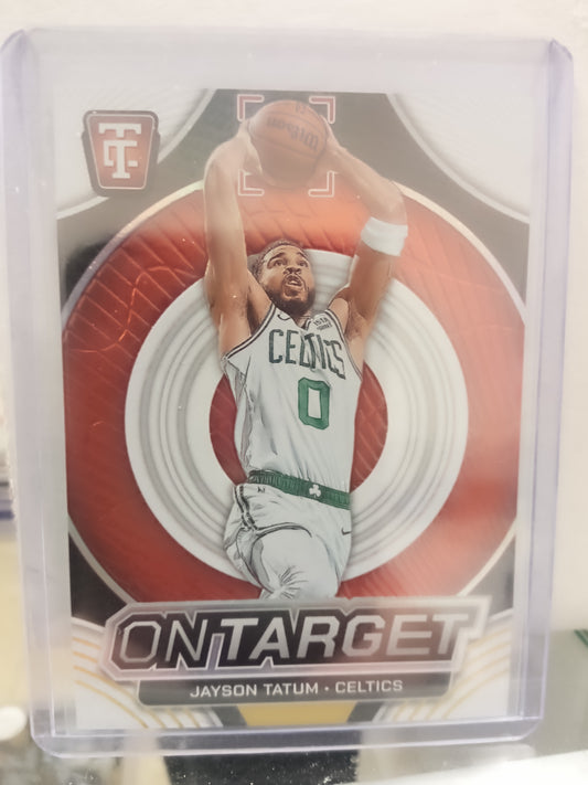 2024-25 Panini Totally Certified* Jayson Tatum * #19/25 On Target White #18