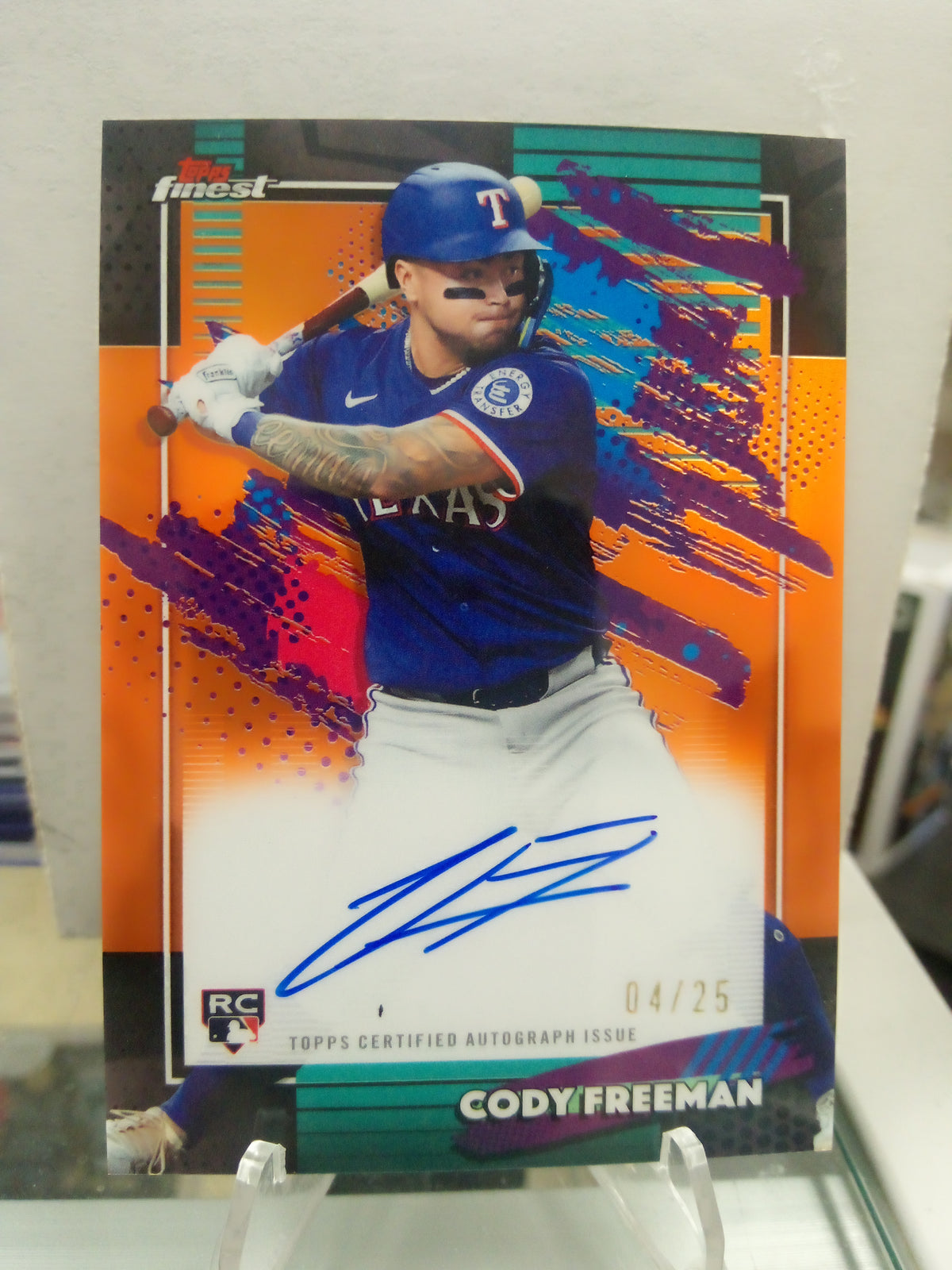 2026 Topps Finest * Cody Freeman * #04/25 RC Auto Orange #FA-CFR