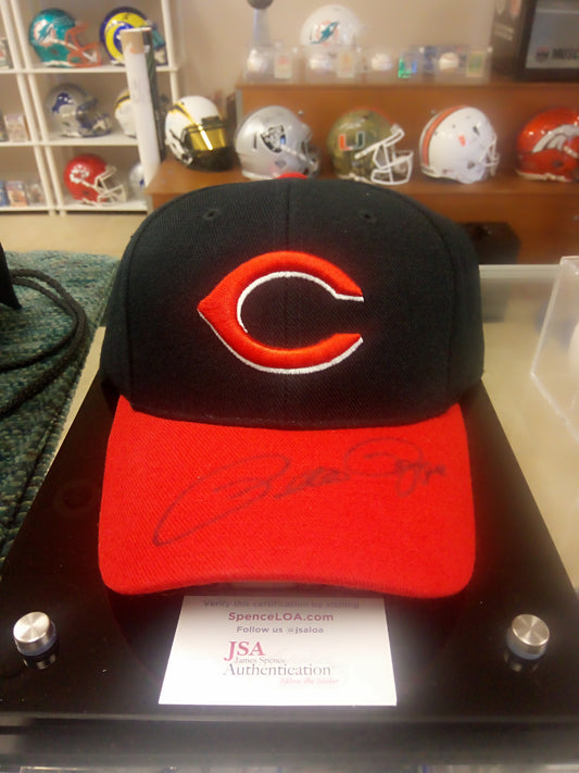 Pete Rose Signed Cincinnati Reds Cap / Display * JSA