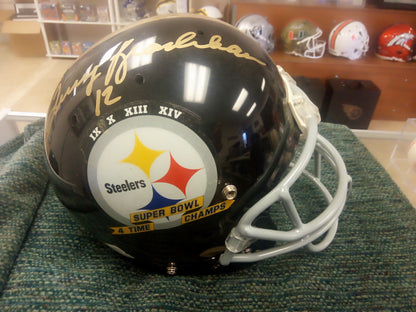 Terry Bradshaw / Joe Montana Dual-Signed Full Size Helmet * #13/50 Tri-Star