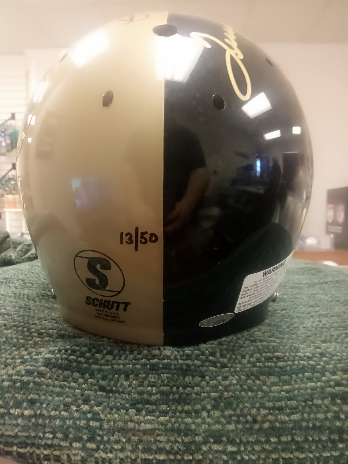 Terry Bradshaw / Joe Montana Dual-Signed Full Size Helmet * #13/50 Tri-Star