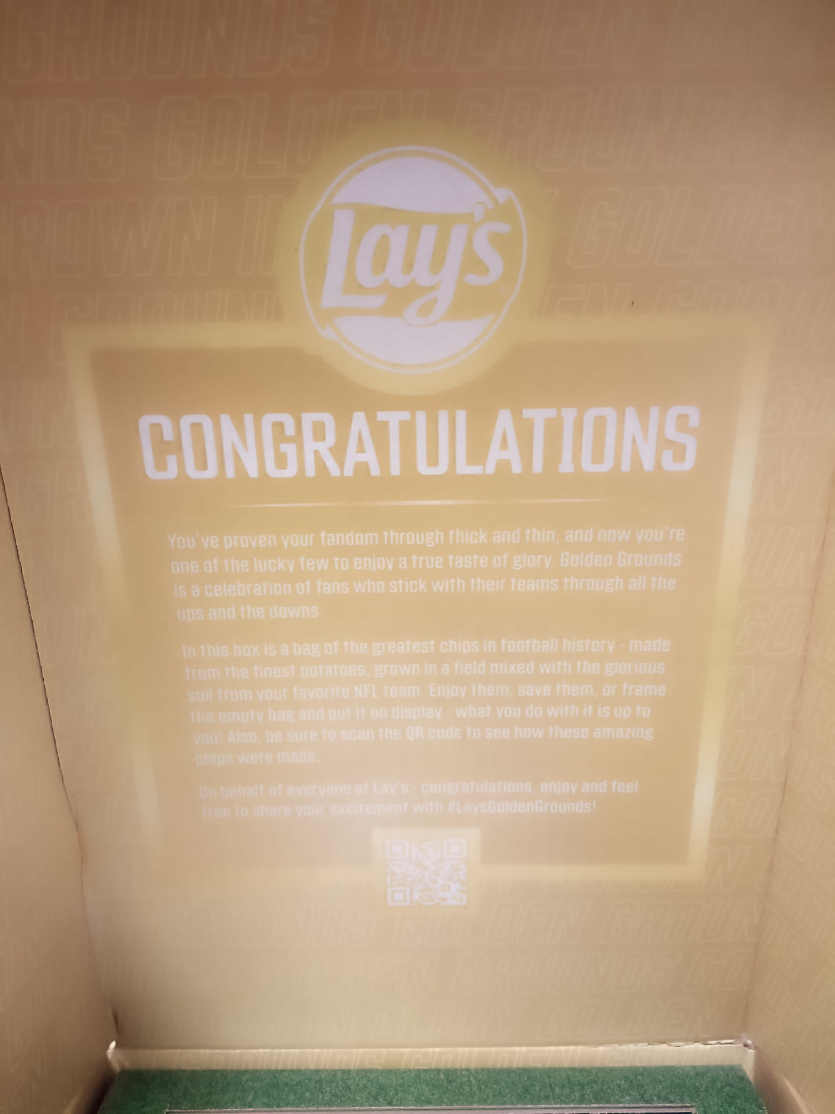 Lay's Golden Grounds * Tennessee Titans NFL Football Collectible Bag