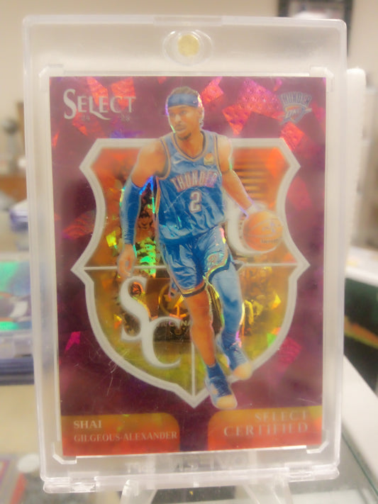 2024-25 Panini Select * Shai Gilgeous-Alexander * #39/75 Certified #4