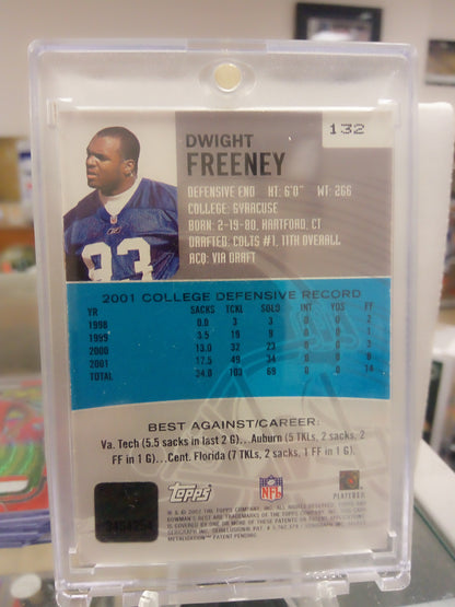 2002 Bowmans Best * Dwight Freeney * Rookie Refractor Auto #132