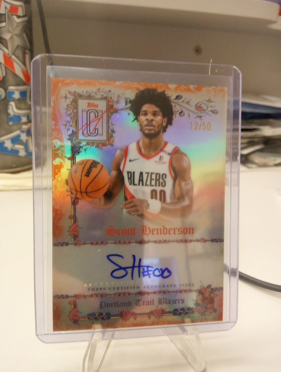 2025-26 Topps Signature Class * Scoot Henderson * #13/50 Manuscripts Auto #556
