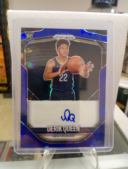 2025-26 Panini Prizm * Derik Queen *  #04/49 Blue Auto RC #PA-QUE