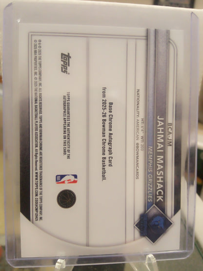 2025-26 Bowman Chrome * Jahmai Mashack * #31/50 Gold RC Auto #BCA-JM