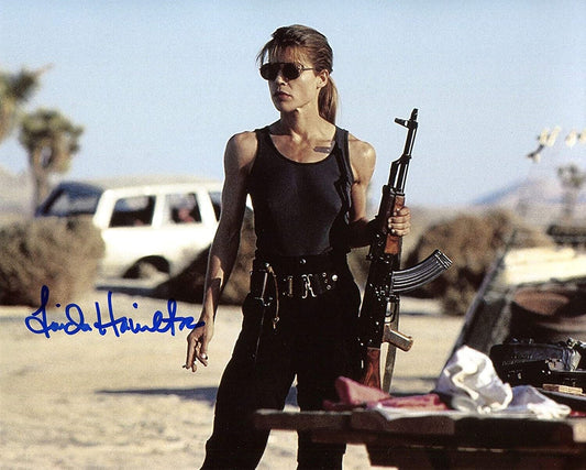 Linda Hamilton Terminator Signed Framed 8 x 10 - $25 OFF