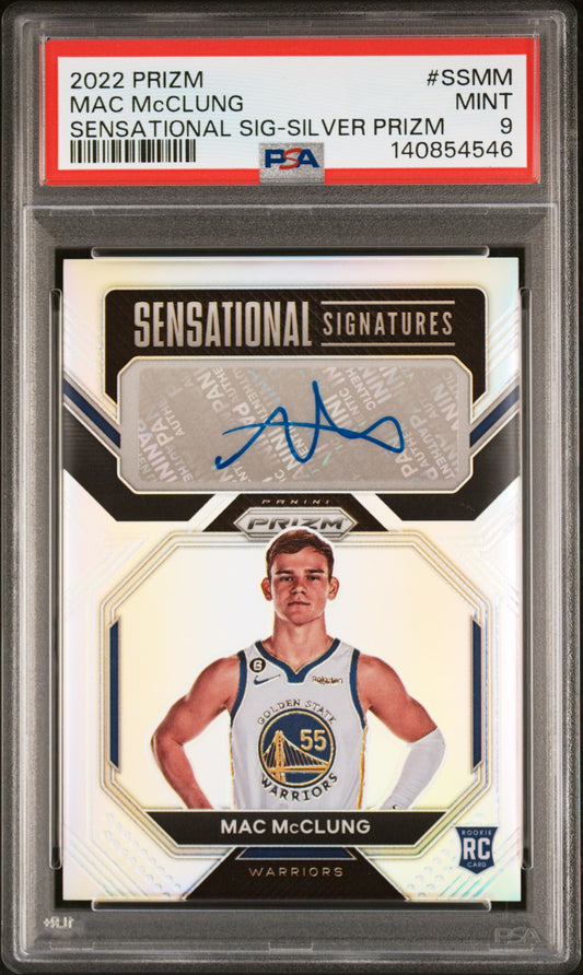 2022-23 Panini Prizm * Mac McClung * Sensational Sigs Silver * PSA