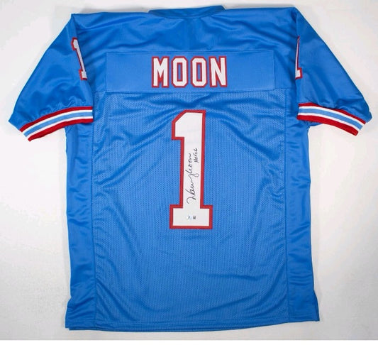 Warren Moon Signed Houston Oilers Jersey* Beckett