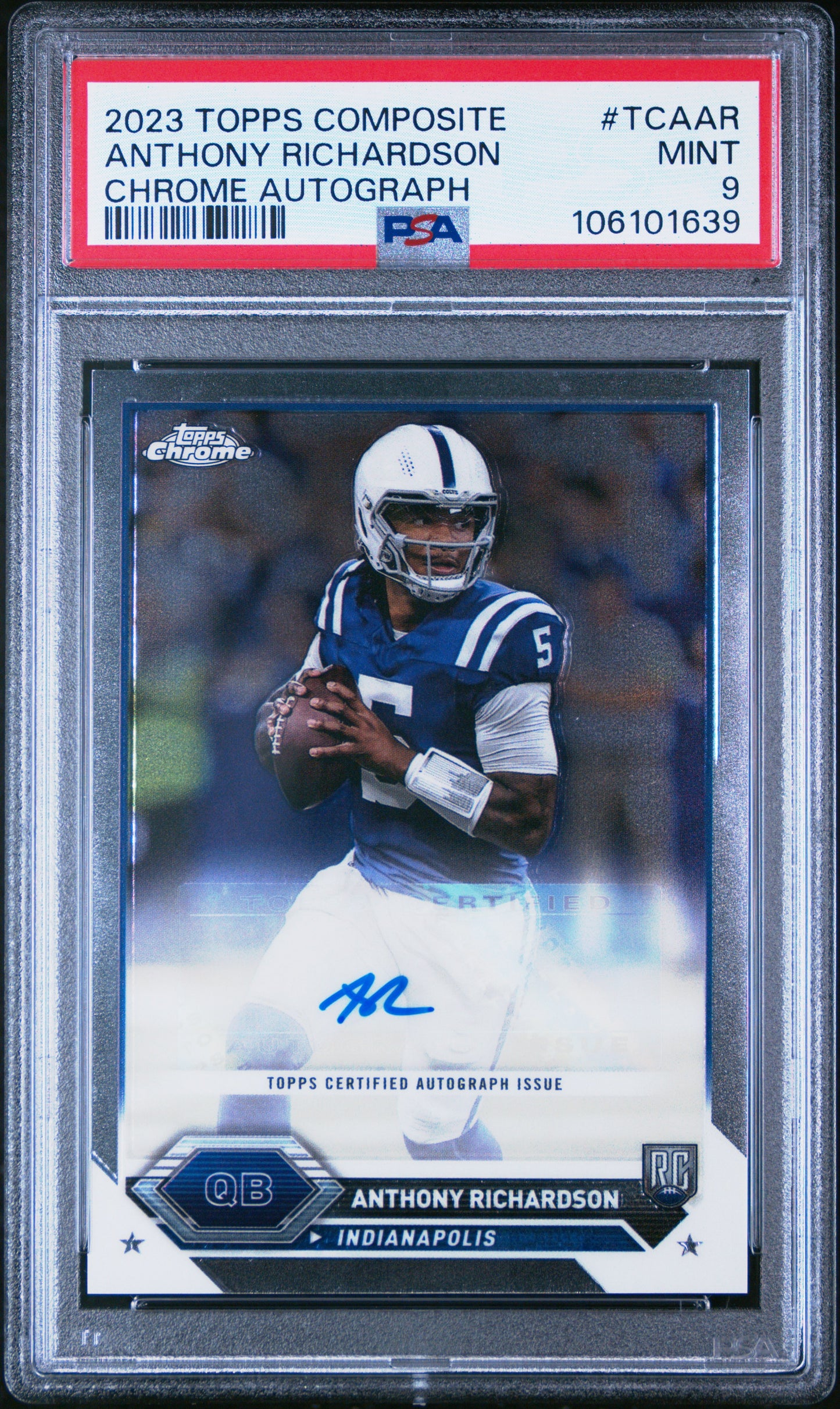 2023 Topps Composite * Anthony Richardson * RC Auto #TCA-AR * PSA 9