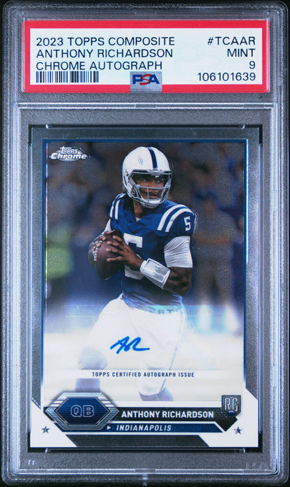 2023 Topps Composite * Anthony Richardson * RC Auto #TCA-AR * PSA 9