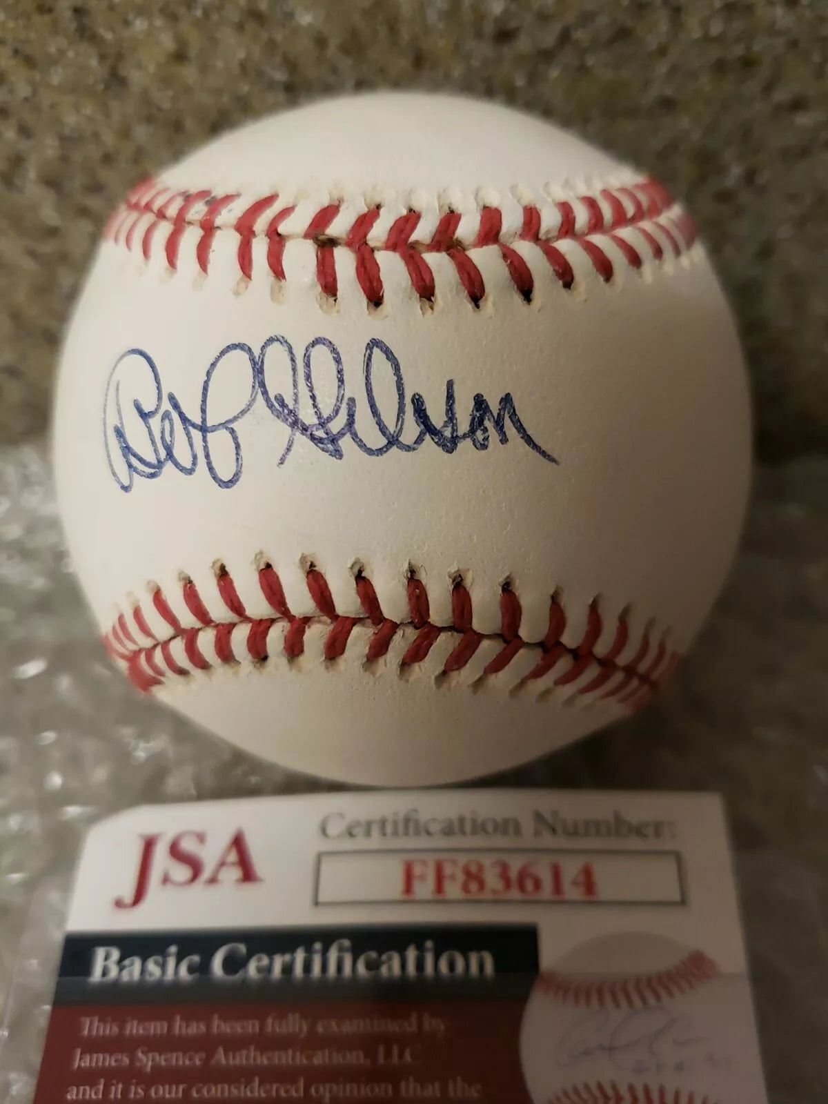 Bob Gibson Signed OML Baseball