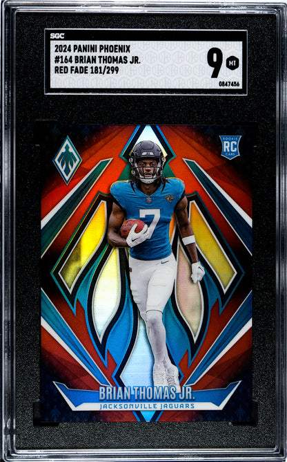 2024 Panini Phoenix * Brian Thomas Jr. * #181/299 Red Fade RC #164