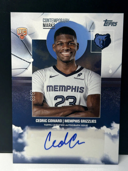 2025-26 Topps * Cedric Coward * Contemporary Marks RC Auto #CM-CC