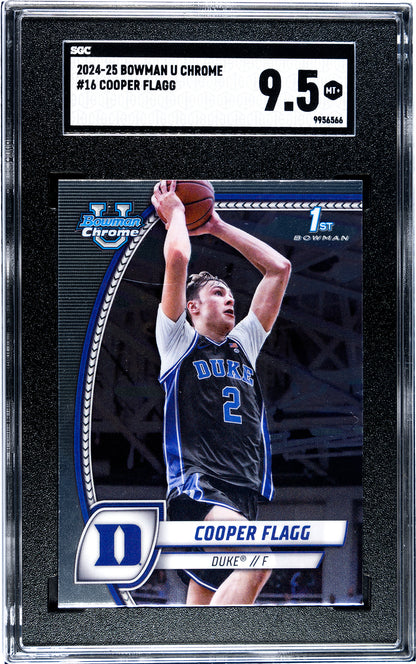 2024-25 Bowman U Chrome * Cooper Flagg * 1st Bowman #16 * SGC