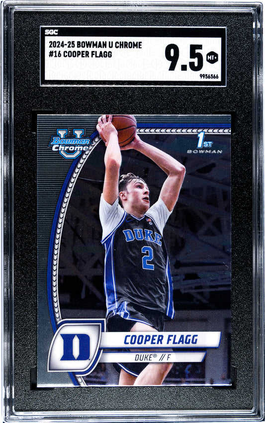 2024-25 Bowman U Chrome * Cooper Flagg * 1st Bowman #16 * SGC