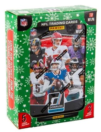 2025 Panini Donruss Football Holiday Tin * Factory Sealed