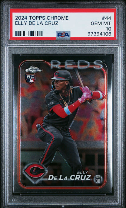 2024 Topps Chrome * Elly De La Cruz * RC #44 * PSA 10