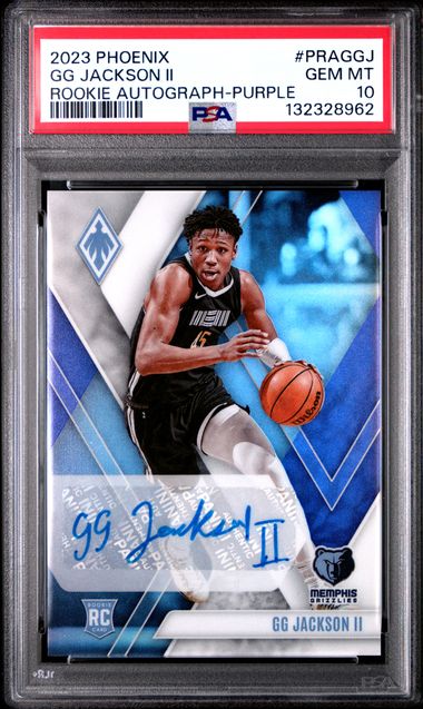 2023-24 Panini Phoenix * GG Jackson * #62/75 RC Auto Purple #PRA-GGJ * PSA 10