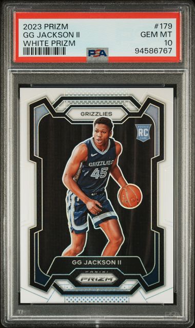 2023-24 Panini Prizm * GG Jackson * #140/175 RC White Prizm #179 * PSA 10