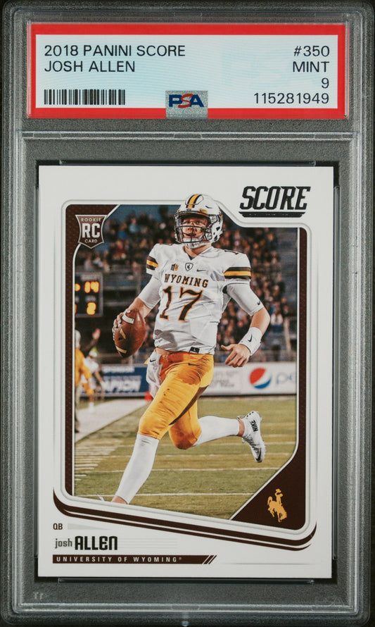 2018 Panini Score * Josh Allen * RC #350 * PSA