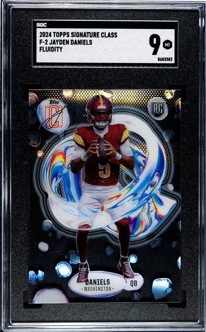 2024 Topps Signature Class * Jayden Daniels * Fluidity RC #F-2 * SGC
