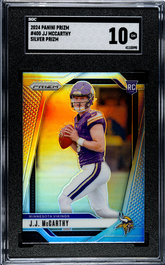 2024 Panini Prizm * JJ McCarthy * Silver Prizm RC#400 * SGC 10
