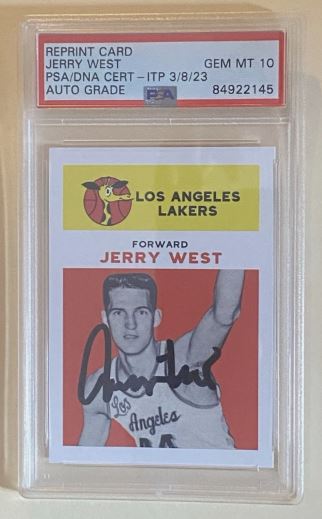 1961 Fleer Reprint * Jerry West * AUTO PSA