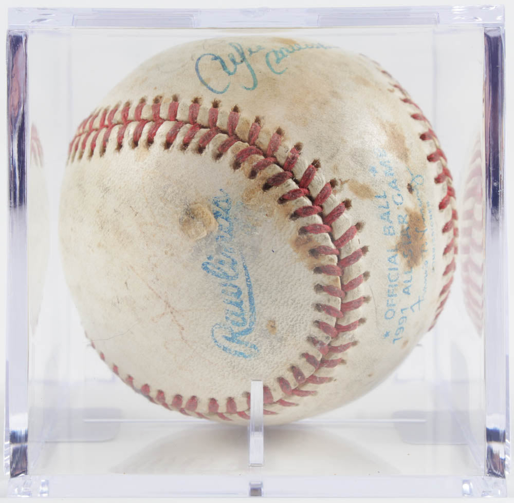 1991 All-Star Game Baseball Signed By (4) With Paul Molitor, Andre Dawson, Scott Sanderson & Chris Sabo