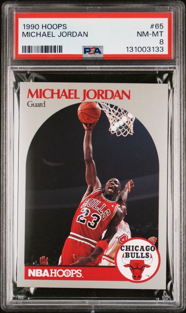 1990 Hoops * Michael Jordan * #65 * PSA 8