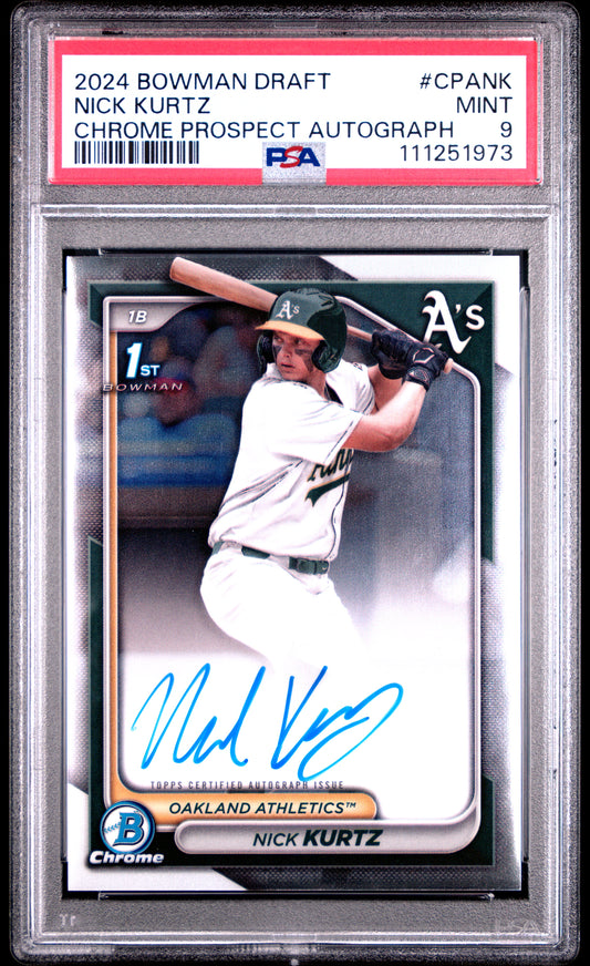 2024 Bowman Draft * Nick Kurtz * Chrome Prospect Auto #CPA-NK