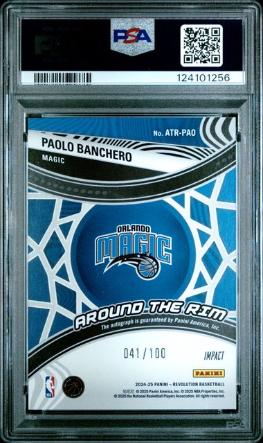 2024-25 Panini Revolution * Paolo Banchero * #041/100 Auto #ATR-PAO * PSA