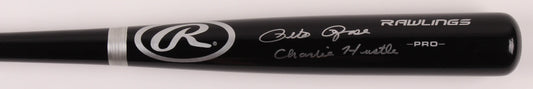 Pete Rose Signed Rawlings Pro Bat * Black "Charlie Hustle" * Fiterman