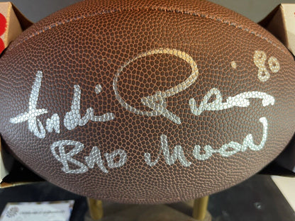 Andre Rison Signed Wilson Super Grip Full Size NFL Football - $15 OFF