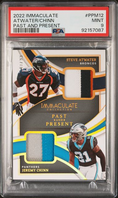 2022 Panini Immaculate * Steve Atwater / Jeremy Chinn * #40/99 #PPM-12 * PSA