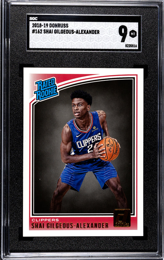 2018-19 Donruss * Shai Gilgeous-Alexander * Rated Rookie #162 * SGC