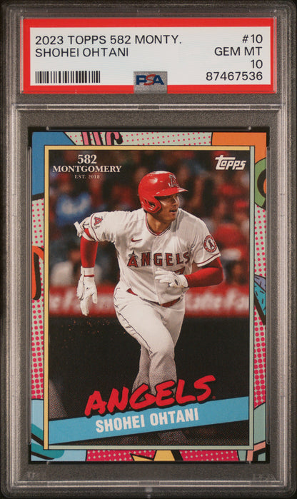 2023 Topps 582 Montgomery * Shohei Ohtani * #10 * PSA 10