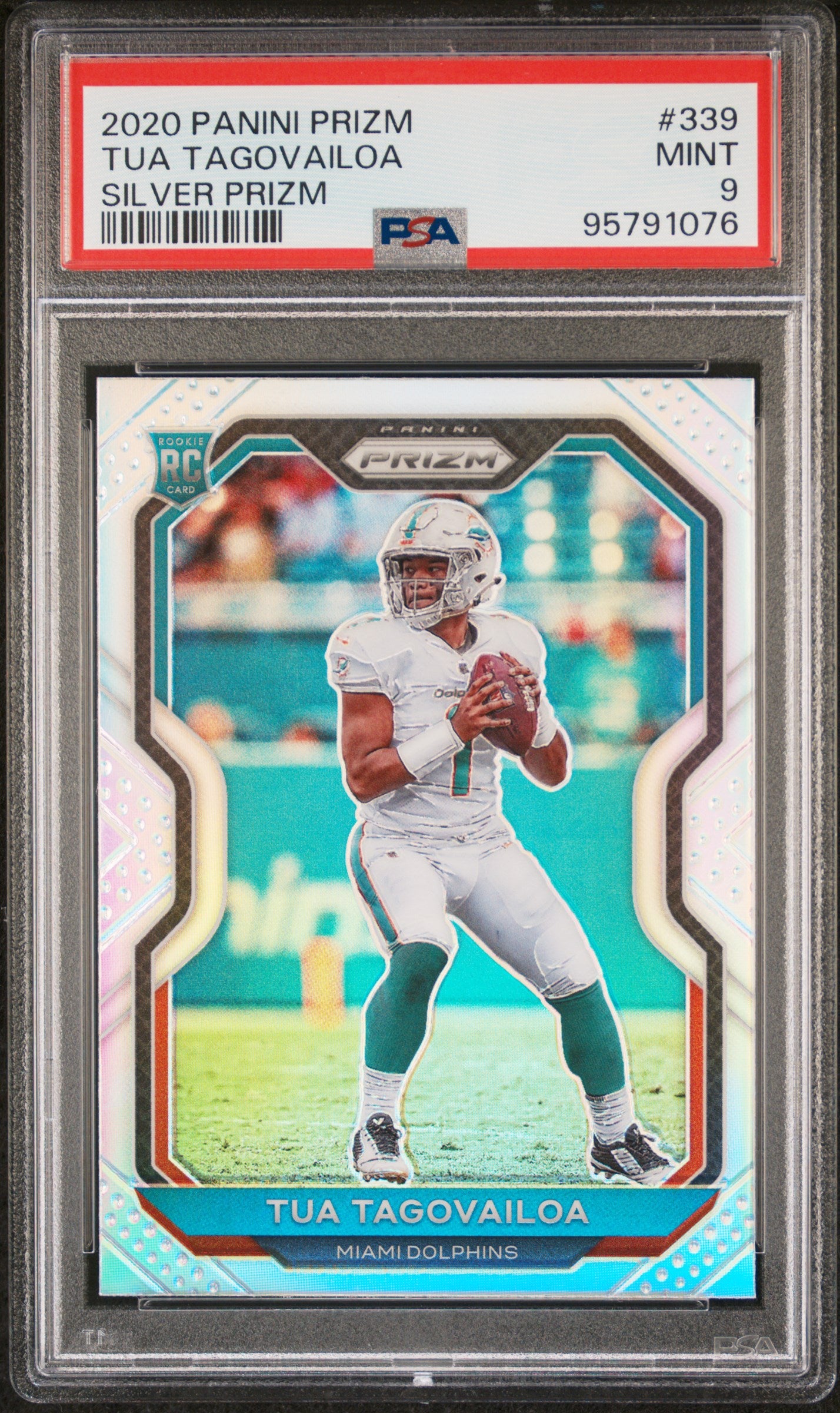 2020 Panini Prizm * Tua Tagovailoa * Silver Prizm RC #339 * PSA
